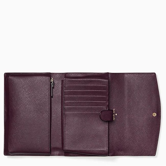 Kate Spade Laurel Way Winni Mini Deep Plum Leather - Picture 4 of 16